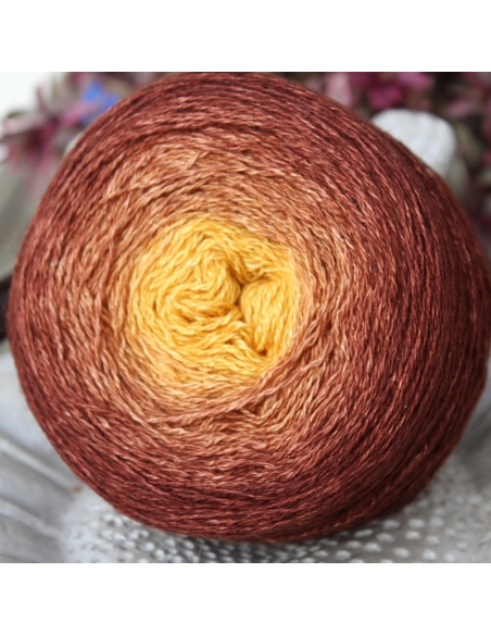 Bilum Muruk | Hand-dyed gradient lace yarn | Yak and Silk yarn