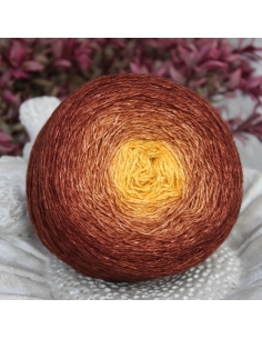 Bilum Muruk | Hand-dyed gradient lace yarn | Yak and Silk yarn 2