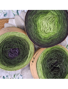 Bilum Namba2 | Hand-dyed gradient lace yarn | Yak and Silk yarn 2