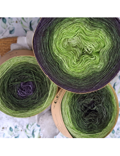 Bilum Namba2 | Hand-dyed gradient lace yarn | Yak and Silk yarn