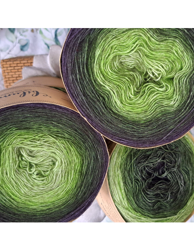 Bilum Namba2 | Hand-dyed gradient lace yarn | Yak and Silk yarn