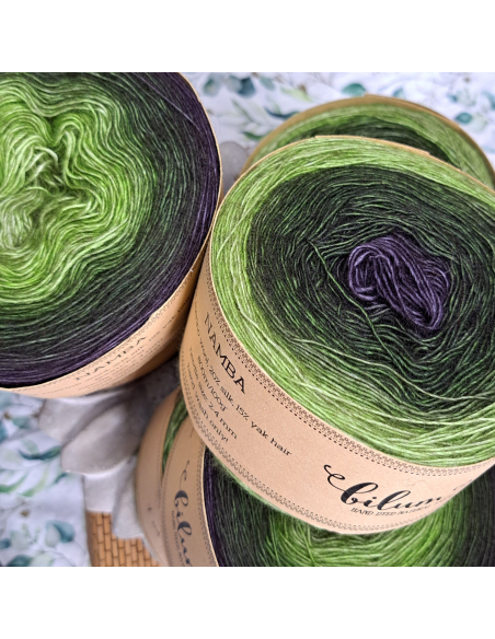 Bilum Namba2 | Hand-dyed gradient lace yarn | Yak and Silk yarn Bilum Namba2 | Hand-dyed gradient lace yarn | Yak and Silk yarn
