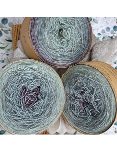 Bilum Namba2 | Hand-dyed gradient lace yarn | Yak and Silk yarn 2