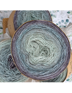 Bilum Namba2 | Hand-dyed gradient lace yarn | Yak and Silk yarn