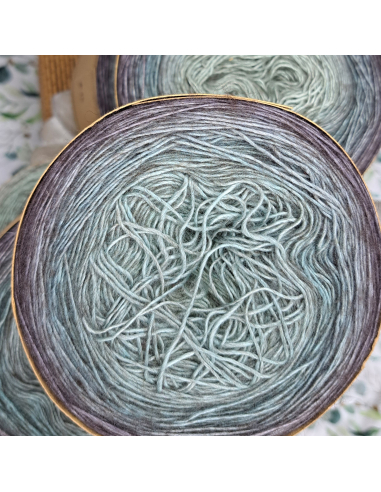 Bilum Namba2 | Hand-dyed gradient lace yarn | Yak and Silk yarn