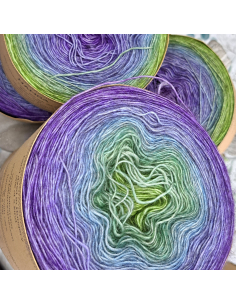 Bilum Namba2 | Hand-dyed gradient lace yarn | Yak and Silk yarn