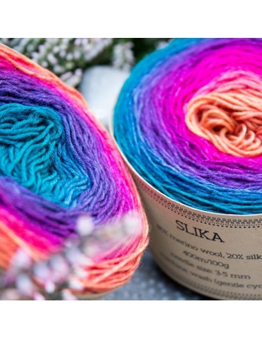 Bilum Slika | hand-dyed gradient yarn | merino and silk yarn