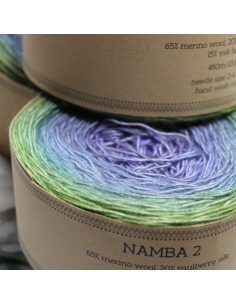 Bilum Namba2 | Hand-dyed gradient lace yarn | Yak, Merino and Silk yarn