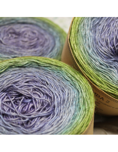 Bilum Namba2 | Hand-dyed gradient lace yarn | Yak, Merino and Silk yarn