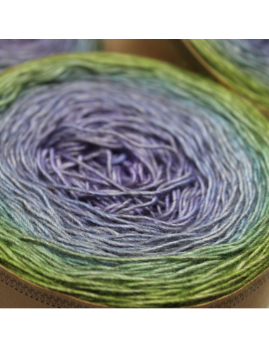 Bilum Namba2 | Hand-dyed gradient lace yarn | Yak, Merino and Silk yarn