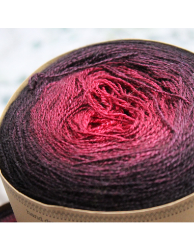 Bilum Maleo | Hand-dyed gradient lace yarn | Merino and Silk yarn