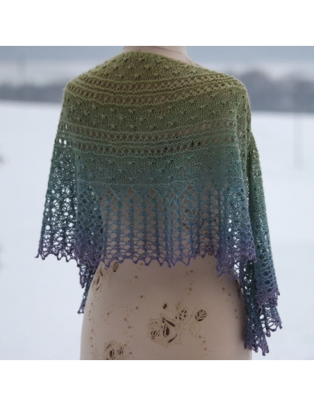 Oasis Hideaway | shawl knitting pattern | by Ágnes Kutas