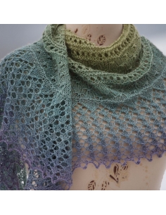 Oasis Hideaway | shawl knitting pattern | by Ágnes Kutas 2