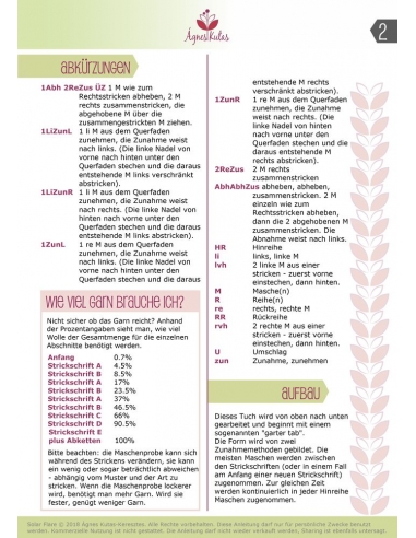 Solar Flare (Strickanleitung)