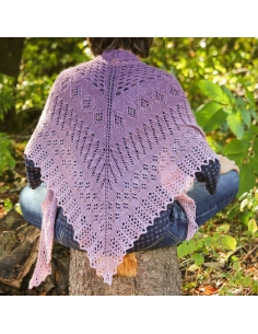 Caribbean Sunset | shawl knitting pattern | by Ágnes Kutas