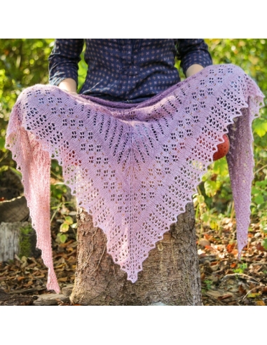 Caribbean Sunset | shawl knitting pattern | by Ágnes Kutas
