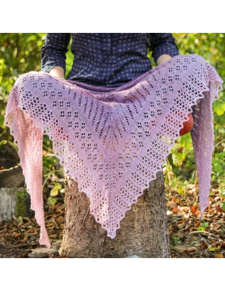 Caribbean Sunset | shawl knitting pattern | by Ágnes Kutas
