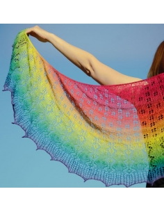 Rainbow | shawl knitting pattern | by Ágnes Kutas 2