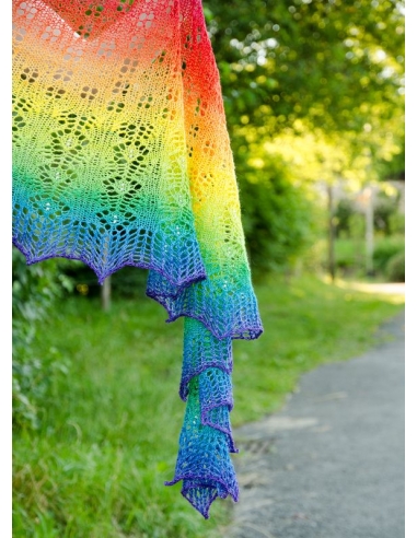 Rainbow | shawl knitting pattern | by Ágnes Kutas