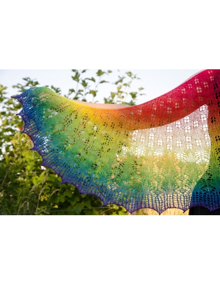 Rainbow | shawl knitting pattern | by Ágnes Kutas