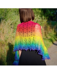 Rainbow | shawl knitting pattern | by Ágnes Kutas