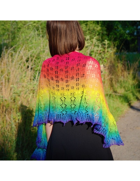 Rainbow | shawl knitting pattern | by Ágnes Kutas